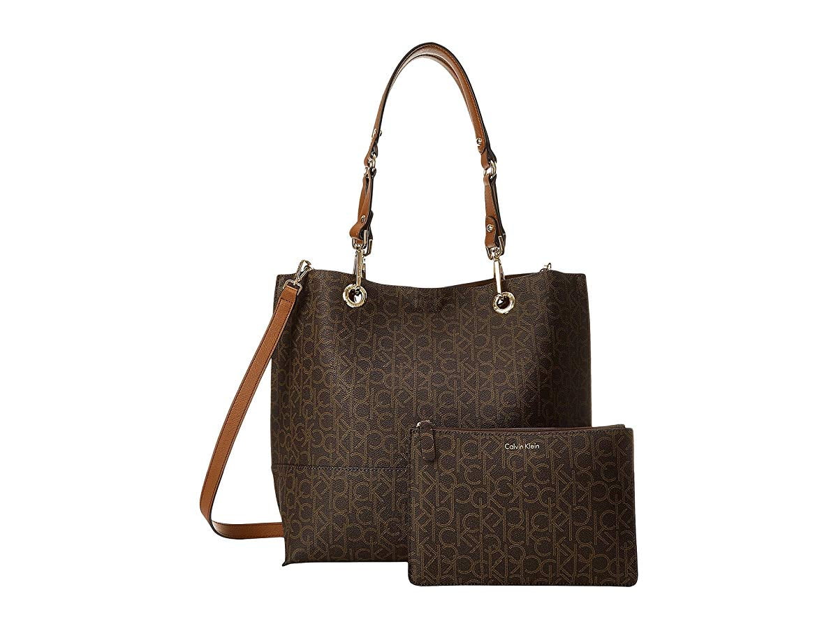calvin klein logo tote bag
