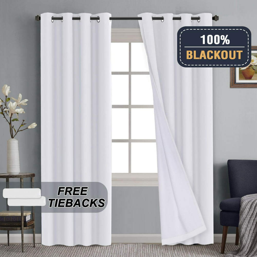H.VERSAILTEX 100% Blackout Curtains for Bedroom Thermal Insulated
