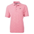 thumbnail image 2 of Men's Cutter & Buck  Red SMU Mustangs Vault DryTec Virtue Eco Pique Botanical Print Recycled Polo, 2 of 3