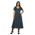 thumbnail image 1 of Moomaya Kurta à Manches Courtes Uni Femmes Robes d'Été Longues Kurti Robe Ethnique, 1 of 6