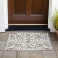thumbnail image 6 of Addison Rugs Chantille Indoor/Outdoor Transitional Damask Taupe Washable Rectangle Rug, 1'8" x 2'6", 6 of 6