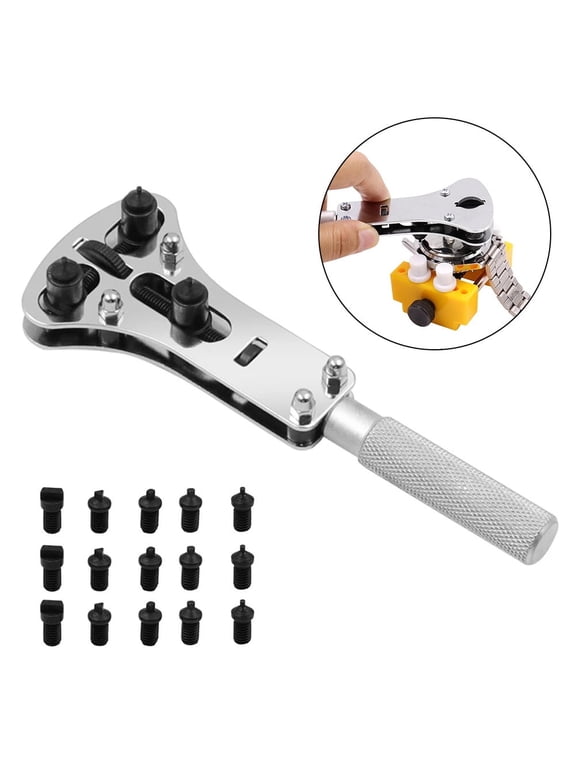 Wristwatch Case Opener Adjustable Screw Back Wrench Remover Watch Repair Tool