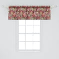 thumbnail image 2 of Abstract Window Valance, Floral Arrangement Vortex Shape Surreal Nature Scenes Rose Valentines Day Theme, Curtain Valance for Kitchen Bedroom with Rod Pocket, 54" X 18", Multicolor, by Ambesonne, 2 of 3
