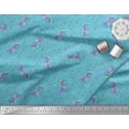 thumbnail image 3 of Soimoi Georgette Viscose Fabric Floral,Envelope & Fox Kids Print Fabric by Yard 42 Inch Wide, 3 of 3
