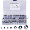 thumbnail image 1 of 304 Stainless Steel Lock Nut Assortment 170 Pcs, M3 M4 M5 M6 M8 M10 M12 Nylon Insert Locknut, 1 of 4