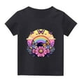 thumbnail image 6 of Frwgonr Little Girl Tops Short Sleeve Girls Casual Shirts Graphic Tops Back of School Clothes Black, Size 3-15 Years, 6 of 6