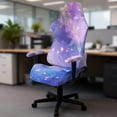 thumbnail image 3 of KUIFORTI Purple Galaxy Gaming Chair Seat Cover Waterproof Gamer Computer Office Seat Stretchable Slipcover Protector Dustproof Non Slip for Office and Computer Chairs, 3 of 7