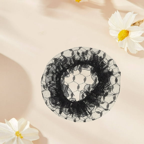 BESTYASH 10Pcs Breathable Beige Hair Net Caps Elastic Fit for Dance Bun Hair Accessories