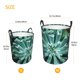 thumbnail image 3 of Fotbe Teal Cactus Cesto de Ropa con Asas, Cesto Impermeable de Gran Capacidad, Bolsa de Lavado para Dormitorio, Cesto de Ropa con Ruedas y Asas-Small, 3 of 6