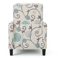 thumbnail image 6 of GDF Studio Dufour Fabric Recliner, Blue and White, 6 of 13
