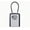 Grey, variant on Combination Lock 4 Digit Padlock for School Gym Locker, Sports Locker, Fence, Toolbox, Case, Hasp Storage (Black & Code Window)