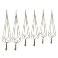 thumbnail image 2 of (Clearance) BNNG Macrame Plant Hangers, 6Pack Hanging Planters for Indoor Plants w/ 6 Set Hangers Kit Handmade Macromay Plant Hangers Indoor Flower Pots Holder Stand for Boho Home Décor, 2 of 9