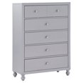 thumbnail image 2 of Pemberly Row 36" 5 Dovetail Drawers Modern Wood Chest in Gray, 2 of 13
