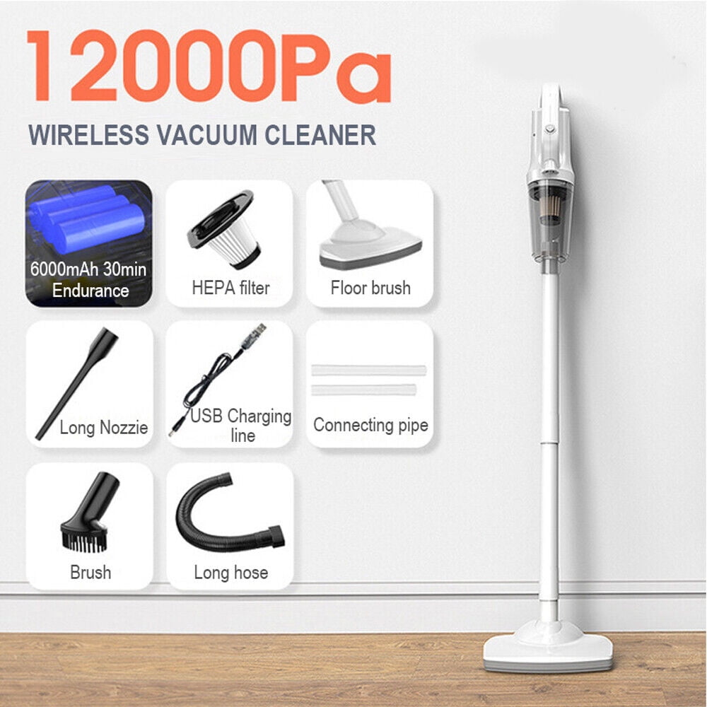 whall Cordless Vacuum Cleaner, 4 in 1 Cordless Stick Vacuum Cleaner ...