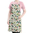 thumbnail image 5 of Green and Red Christmas Holly Apron-Garden Aprons for Women with Pockets-Cotton Linen Waterproof Kitchen Cooking Gardening Aprons Adjustable for Kitchen,Cooking,BBQ and Salon 32"x27", 5 of 7