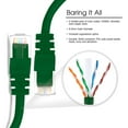 thumbnail image 3 of Huetron™ 20-Pack Cat 5e Ethernet Snagless RJ45 Patch Computer LAN Network Cord Cable (4 ft/GREEN)), 3 of 6