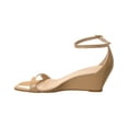 thumbnail image 2 of Stuart Weitzman Nudistcurve 50 Patent Sandal, 6, Beige, 2 of 5