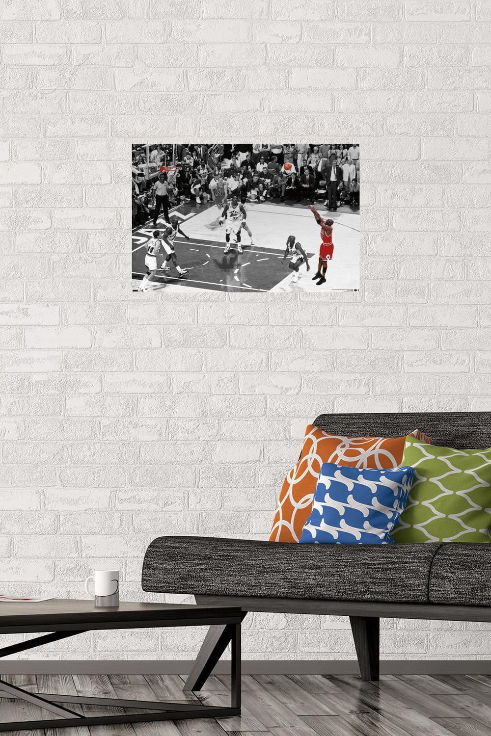 Michael Jordan - The Shot Horizontal Wall Poster