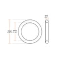 thumbnail image 2 of 2 Pcs Multi-Purpose Metal O Ring Buckle Welded 40x30x5mm for Hardware Bags, 2 of 3