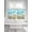 Blue, variant on Blue Summer Beach 2 Panel Kitchen Curtains for Small Windows, Coastal Starfish Shell Nautical Waves Bathroom Tier Curtain, Short Window Treatment for Bedroom/Living Room 55"x36"