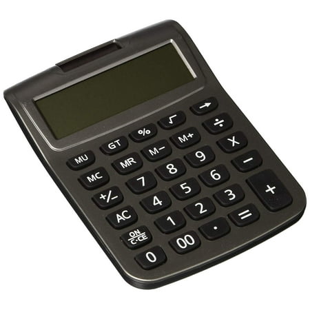 Dual Powered Basic Digital Desktop Calculator Big Screen Standard Function Electronic Number 12 Digit