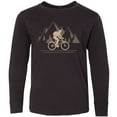 thumbnail image 3 of Inktastic Mountain Biking Adventure Long Sleeve Youth T-Shirt, 3 of 5