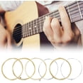 thumbnail image 4 of ZOUSSIQI 6 PCs Metal Guitar String for Folk Classical Guitars Musical Instrument Accessory Part CA919-12213, 4 of 9