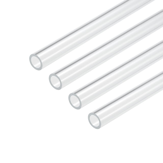 Unique Bargains Tube Acrylique Rigide Rond 11mm ID 15mm OD 10 Pieds pour Lampes et Lanternes, Système de Refroidissement par Eau 4 Pcs