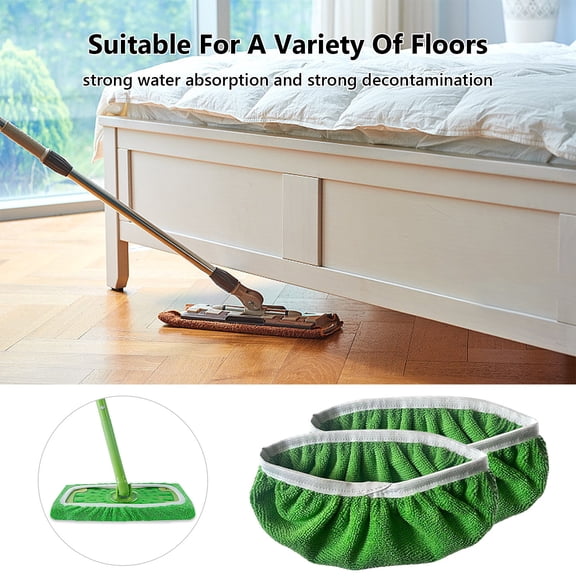 Skegnu Cleaning Supplies Household Flat Mop Wet And Dry Coral Fleece Flat Mop Replacement Cloth Cover Mops for Floor Cleaning on Clearance