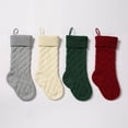 thumbnail image 4 of Calcetines de Navidad con patrón de tejido de cable, venta al por mayor, decoración del hogar, calcetines colgantes personalizados, medias de Navidad, 4 of 4