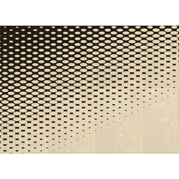 Ahgly Company Indoor Rectangle Patterned Vanilla Gold Area Rugs, 2' x 4'
