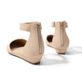 thumbnail image 3 of Zapatos DREAM PAIRS Flats Nude para Mujer con Cuña Baja, 3 of 7