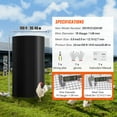 thumbnail image 3 of VEVOR Hardware Cloth, 24'' x 100' Galvanized Wire Mesh Roll, 19 Gauge Chicken Wire Fence Roll, Vinyl Coating Metal Wire Mesh for Chicken Coop Barrier, Rabbit Snake Fences, Poultry Enclosures, 3 of 9