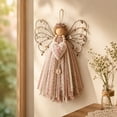 thumbnail image 3 of Christmas Fabric Angel Hanging DIY Craft Kit, Handmade Ornament Project for Holiday Wall and Tree Decor, Design D, 6.30 in, 3 of 3