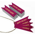 thumbnail image 3 of Inkdotpot Pack Of 100 Happy Holiday Favor Paper Tags Craft Real Gold Foil Hang Tags, 3 of 6