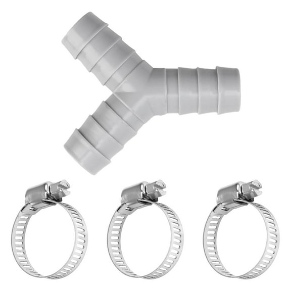 Y Shaped Drain Splitter Washing Machines Various Outlet Adapter Plastic Texture Drain Connector Suitable for Pipes