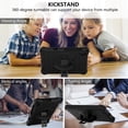 thumbnail image 2 of Galaxy Tab A 8.4" Case SM-T307 T307U, Allytech Silicone EVA Adjustable Shoulder Strap Hand Strap Kickstand Heavy Duty Protection Rugged Shockproof Case Cover for Samsung Galaxy Tab A 8.4",Black, 2 of 6