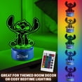 thumbnail image 2 of Disney Stitch LED Table Light with Remote Control Color Changing Desk Lamp, 2 of 6