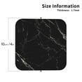thumbnail image 3 of Bingfone Vintage Black Marble Texture Abstract Leather Drinks Coasters With Set Of 6,Suitable For Home Kitchen,Coffee Cup Coasters Home Gift, 3 of 9