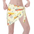 thumbnail image 3 of Kll Heavy Equipment Print Women'S Sarong Coverups Short Bathing Suit Wrap Skirt Beach Wrap Swimsuit Cover Ups, 3 of 7