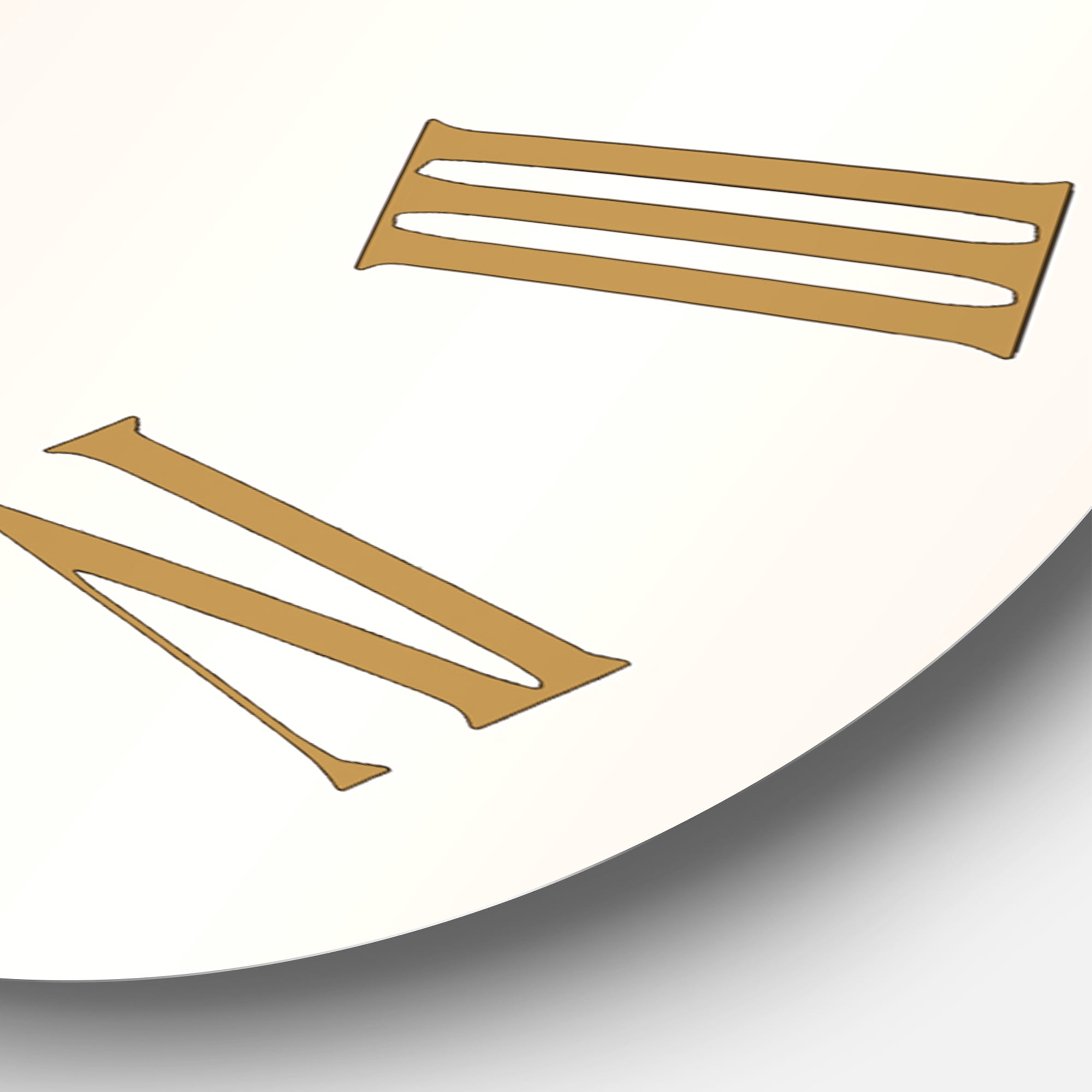 Designart 'Moon And Sun Shapes In Retro Terracotta Tones I' Modern Wall Clock