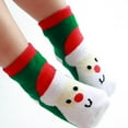 thumbnail image 2 of Lindo Navidad niño niña invierno calcetín festivo niño bebé Navidad calcetín algodón calcetín 1-3 años perfke Calcetines para bebés, 2 of 9