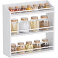 thumbnail image 1 of Spice Rack Wall Mounted  Spice Organizer for Counter  Bamboo Spice Storage Holder for Kitchen Cabinet  Pantry (Spice Jars Not Included  Natural), 1 of 6