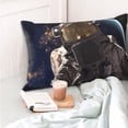 thumbnail image 4 of KLL Astronaut Pillow Covers Envelope Closure,Super Soft and Cozy Fuzzy Fleece Pillow Case Cover (No pillow core） 16"x24", 4 of 5