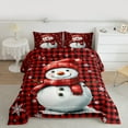 thumbnail image 2 of Manfei Winter Cute Snowman Bedding Comforter Set, Merry Christmas Twin Comforter Sets, Teens Boys Girls Kids Reversible Bedding Set, Luxury Bedroom Decor, 2 Pieces, 2 of 8
