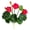 Rose Red, variant on SunRoad Artificial Lotus with Green Leaf Stem Realistic Fake Flower Home Office Table Centerpiece Faux Flower Branch Floral Arrangement Decoration
