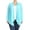 Blue, variant on Plus Size Soft Basic Sweater Cardigan for Women