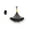 Black-L, variant on 300Pcs Silicone Space Bean Fishing Bobbers Stoppers Float Stops Oval/Cylinder Fishing Bobbers Space Bean Easy to Use