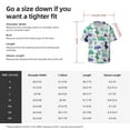 thumbnail image 7 of Vsdgher Dinosaur Print Men's Wrinkle Free Untucked Cuban Shirt Business Casual Button Down Shirts Short Sleeve Shirt, 7 of 7