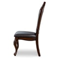 thumbnail image 5 of Furniture of America Alernit Traditional Nailhead Trim Dining Chairs, Dark Cherry (Set of 2), 5 of 12